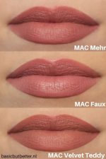 رژلب مینی مک MAC Mini Matte Lipstick رنگ Velvet Teddy | بافت مات نرم - تصویر 3